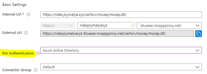 Intune SCEP HTTP Errors - AAD App Proxy related HTTP Error - This page cannot be displayed - Pre Authentication to be set to Passthrough instead of Azure Active Directory