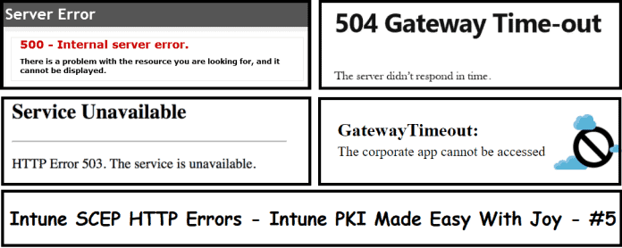 demscepcover Intune SCEP HTTP Error - Intune PKI Made Easy With Joy - #5