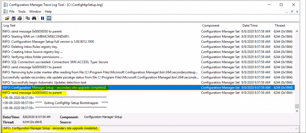 SCCM Secondary Site Server Upgrade to Latest Version | ConfigMgr 3