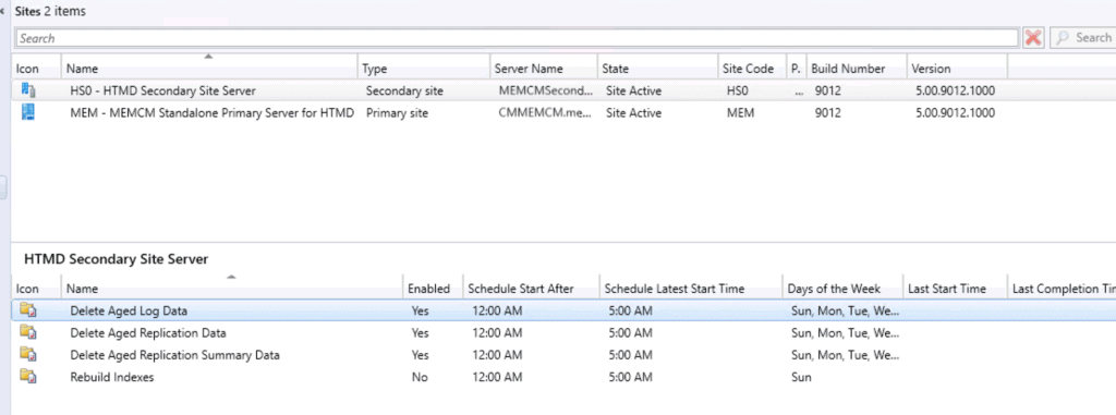 SCCM Secondary Site Maintenance Tasks List Primary Site Server - Fig.3