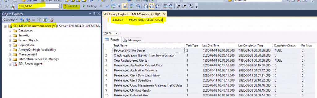 Primary Server Maintenance Tasks