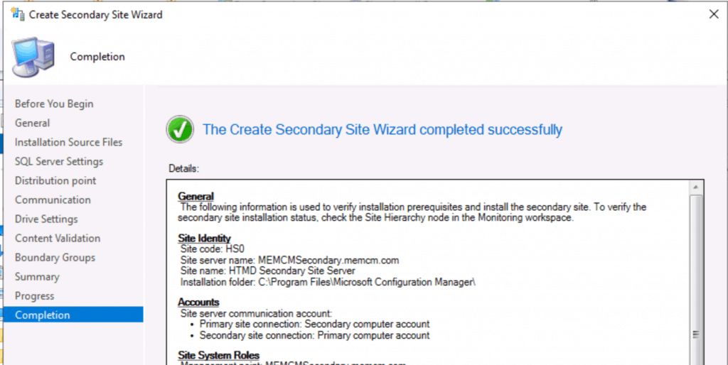 SCCM Secondary Server Installation Guide | Step by Step | ConfigMgr