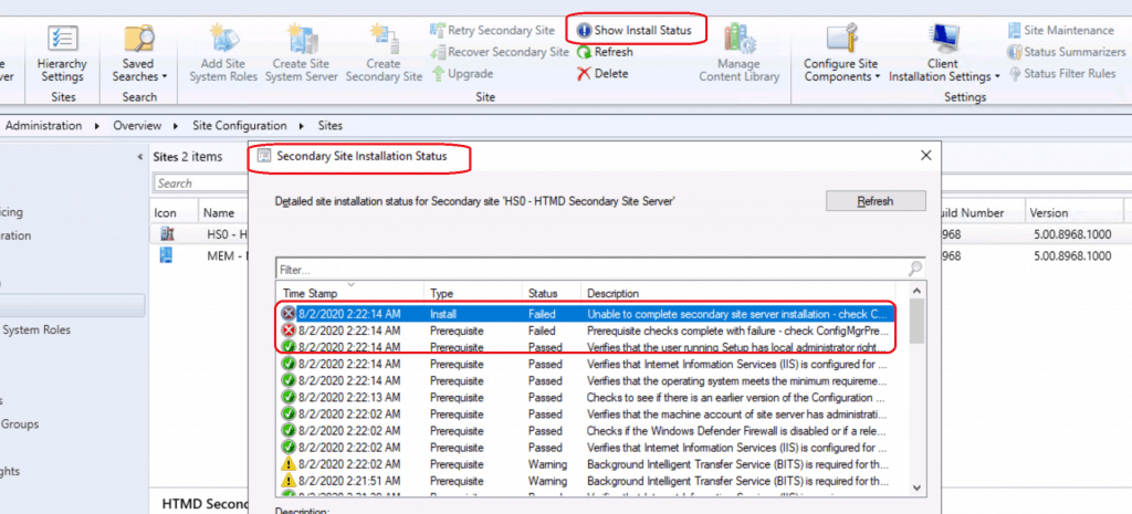 SCCM Secondary Server Installation Failed Error| ConfigMgr | Fix