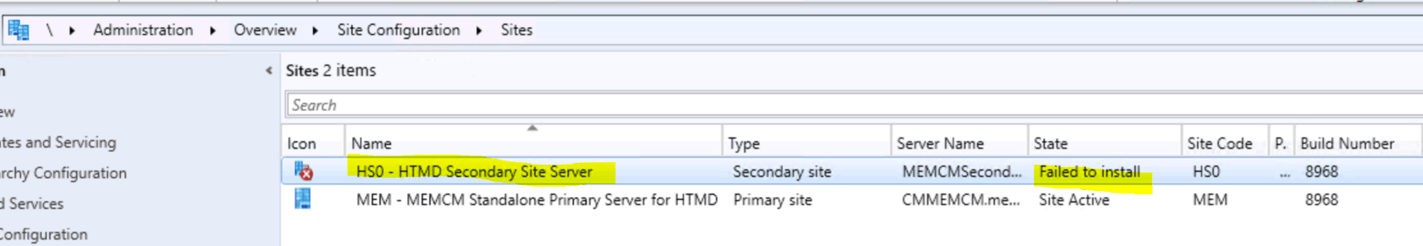 SCCM Secondary Server Installation Failed Error | ConfigMgr | Fix HTMD Blog