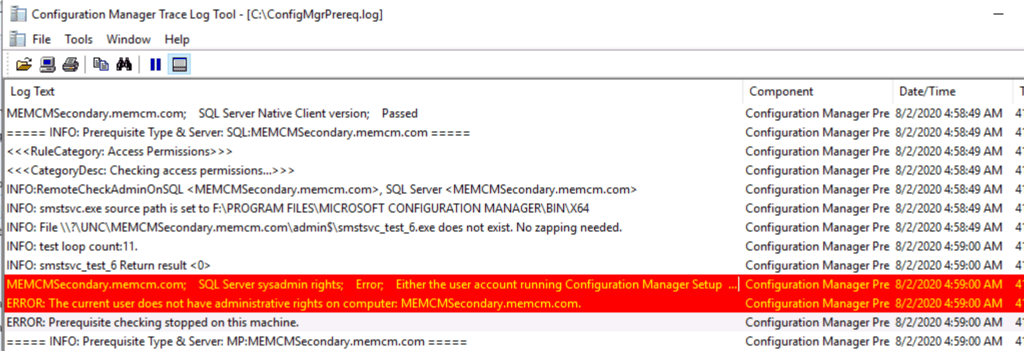 SCCM Secondary Server Installation Failed Error| ConfigMgr | Fix