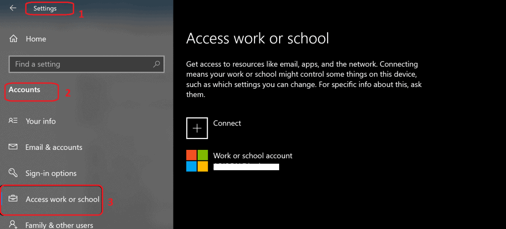 What's the difference between a “work or school account” and a