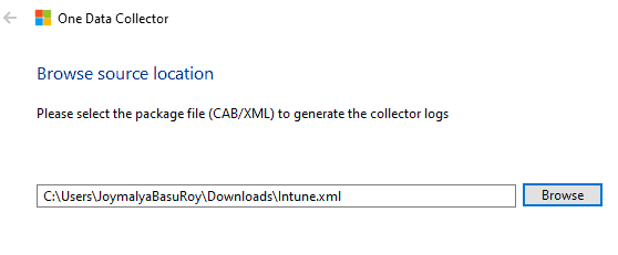 Windows 10 MDM Log - Intune ODC Log collection works based on an XML config file which specifies the tool what to collect