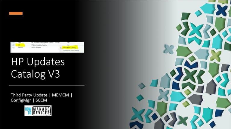 HP Updates Catalog V3 for SCCM