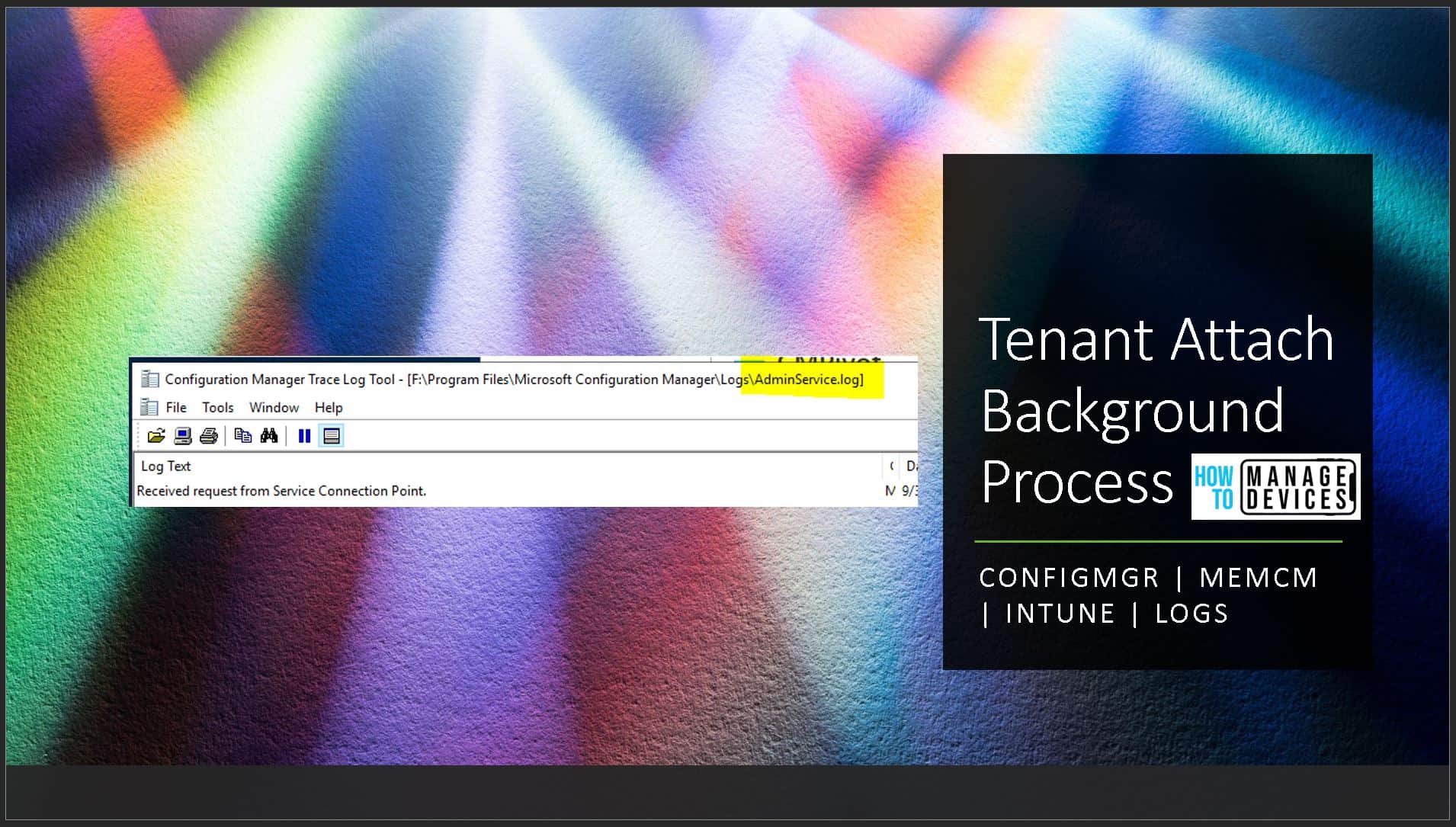 SCCM Tenant Attach Background Process