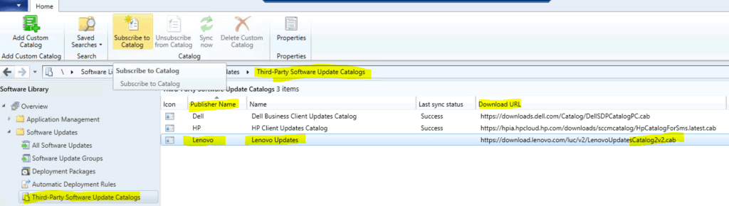 Lenovo Update Catalog V3 for SCCM | Third-Party Updates