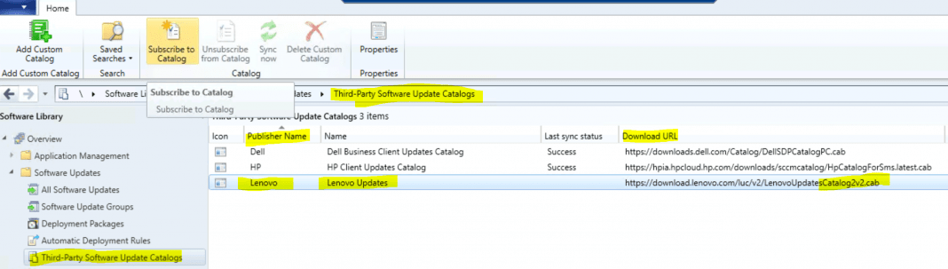 Lenovo Update Catalog V3 For SCCM | Third-Party Updates HTMD Blog