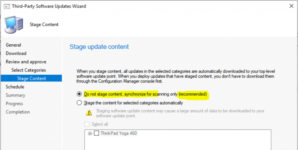Lenovo Update Catalog V3 for SCCM | Third-Party Updates - Fig.7