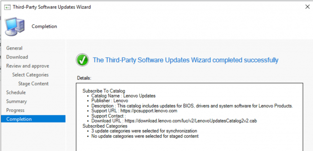 Lenovo Updates Catalog V3 for SCCM | Third-Party Updates