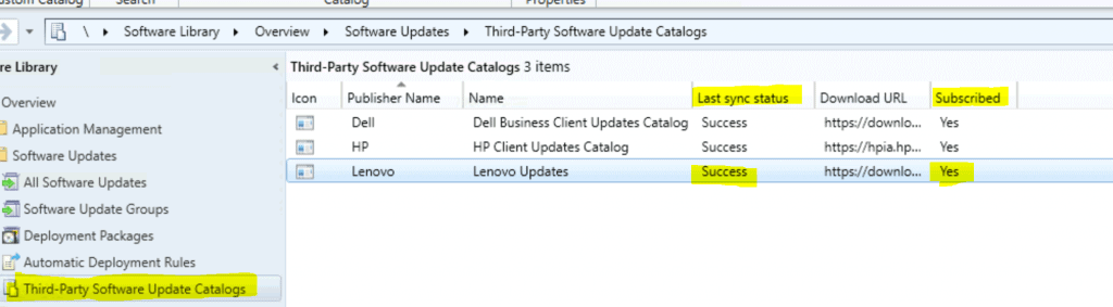 Lenovo Update Catalog V3 for SCCM | Third-Party Updates - Fig.10