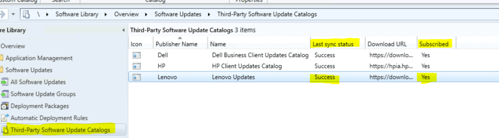 Lenovo Updates Catalog V3 for SCCM | Third-Party Updates ConfigMgr