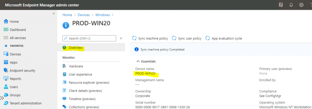 ConfigMgr Tenant Attach from Intune portal - Run CMPivot Queries from Intune Portal | SCCM | ConfigMgr