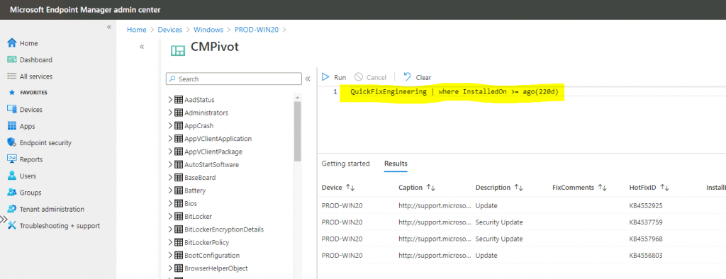 Run CMPivot Queries from Intune Portal | SCCM | ConfigMgr