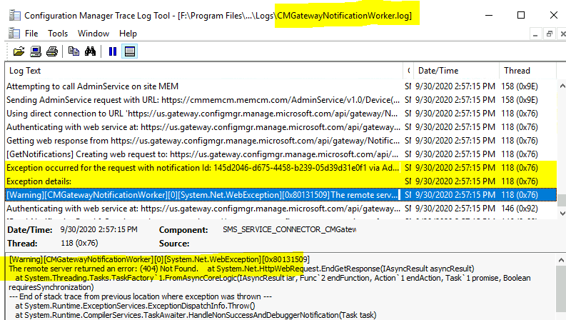 SCCM Log Files Updated List Client and Server -Fig.2