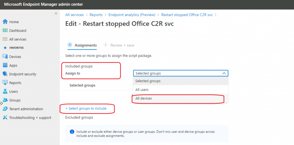 Deploy Proactive Remediation Script Packages | Built-in | SCCM