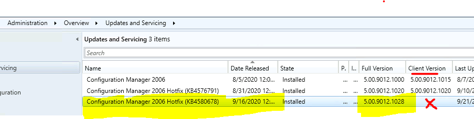 ConfigMgr 2006 Hotfix - ConfigMgr 2006 Known Issues | Fixes | SCCM Current Branch