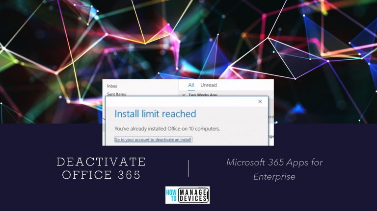 Deactivate Office Install