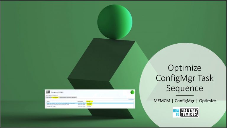 Optimize ConfigMgr Task Sequence