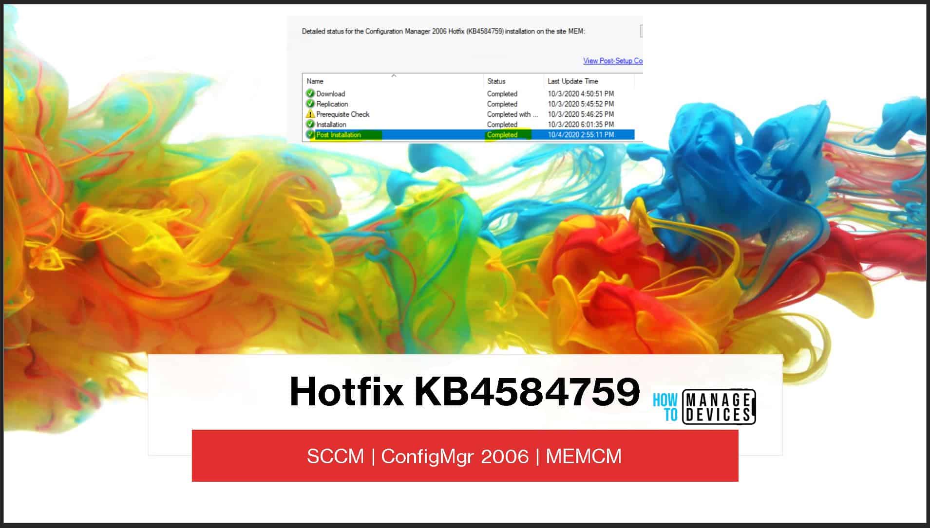 SCCM 2006 Hotfix KB4584759