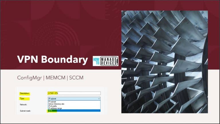 ConfigMgr VPN Boundary