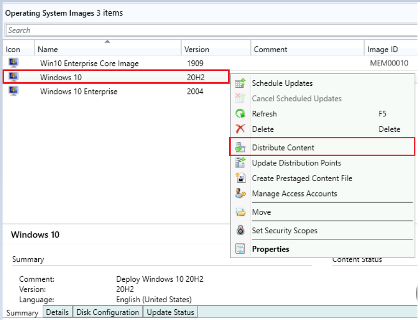 Deploy Windows 10 20H2 Using SCCM | ConfigMgr | MEMCM