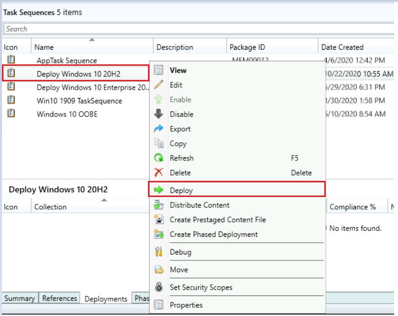 how to deploy windows 10 20h2