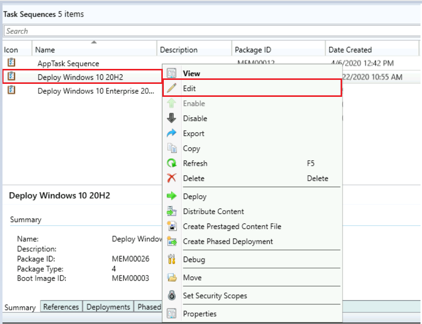 Deploy Windows 10 20H2 Using SCCM Task Sequence | ConfigMgr