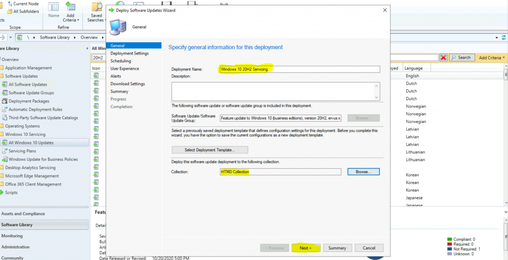 ConfigMgr Windows 10 Servicing Upgrade to 20H2 | SCCM 15 ConfigMgr Windows 10 Servicing Upgrade to 20H2 | SCCM 4