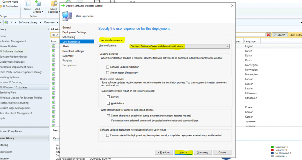 ConfigMgr Windows 10 Servicing Upgrade to 20H2 | SCCM 18 ConfigMgr Windows 10 Servicing Upgrade to 20H2 | SCCM