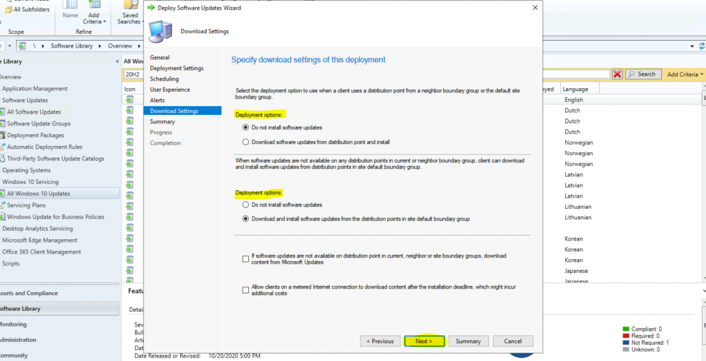 ConfigMgr Windows 10 Servicing Upgrade to 20H2 | SCCM 20 ConfigMgr Windows 10 Servicing Upgrade to 20H2 | SCCM 7