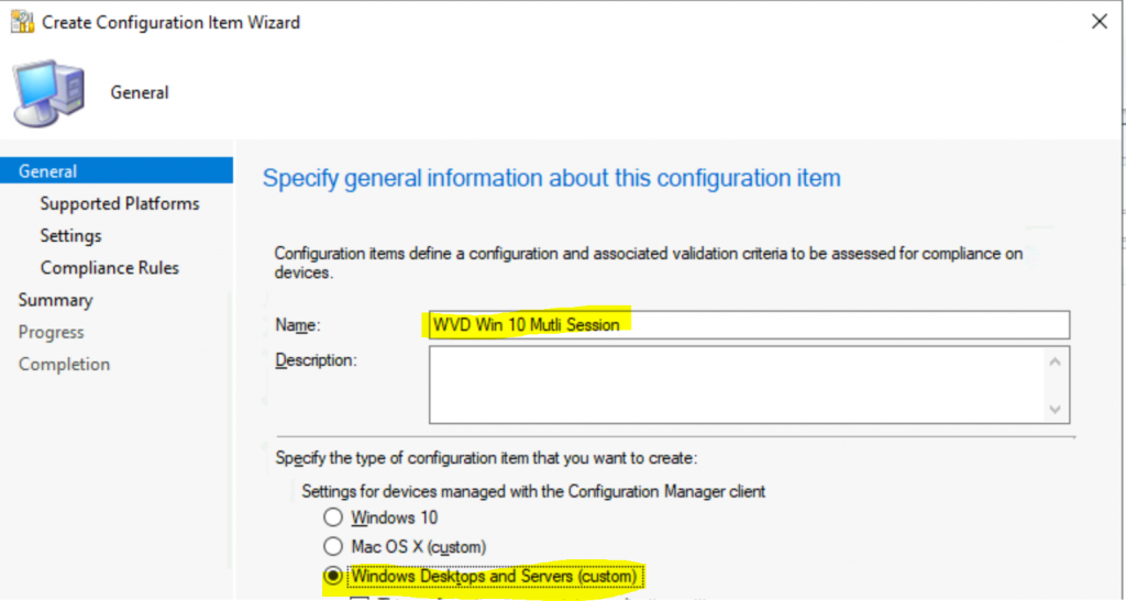 ConfigMgr Windows 10 Multi-Session Support for WVD | SCCM