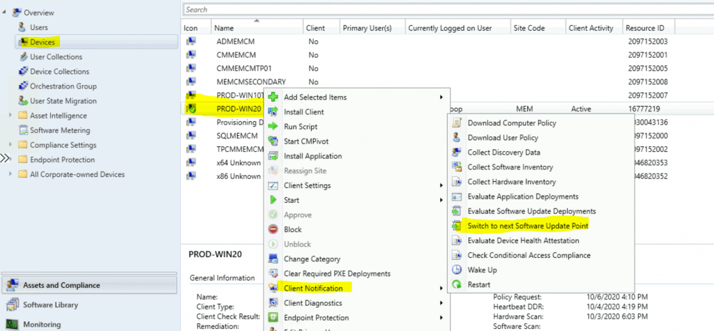 Change SCCM Client Software Update Point SUP | ConfigMgr