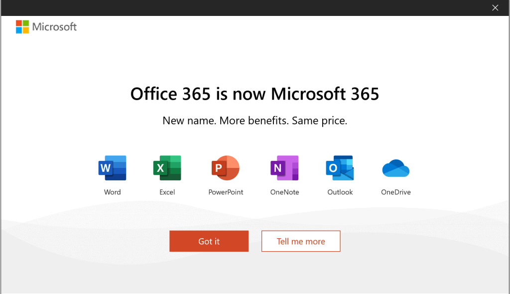 Office 365 is now Microsoft 365 - Fig.1