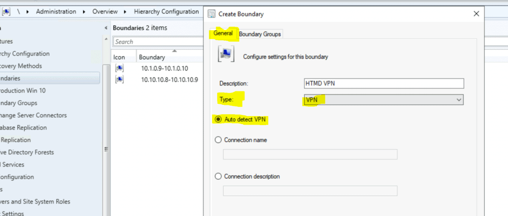 ConfigMgr VPN Boundary Creation Process Explained | SCCM