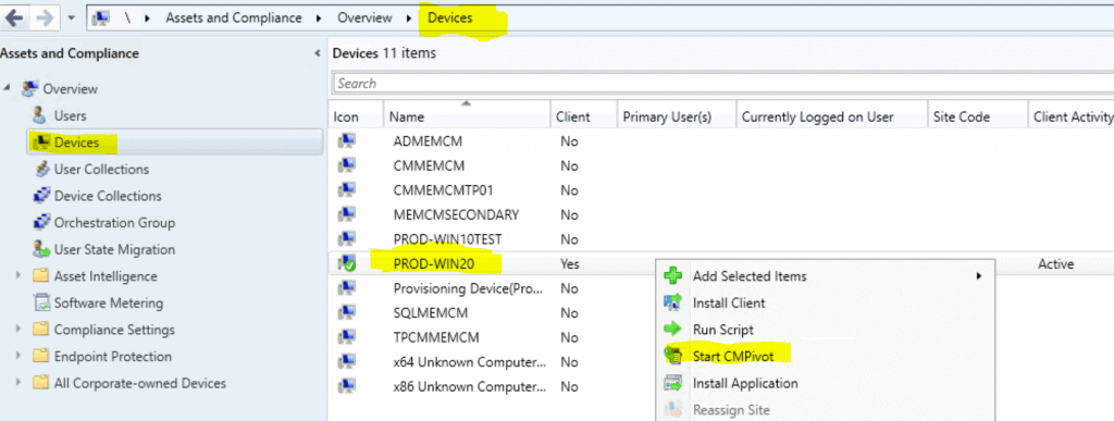 ConfigMgr CMPivot Improvements | SCCM 2006 Additional Features