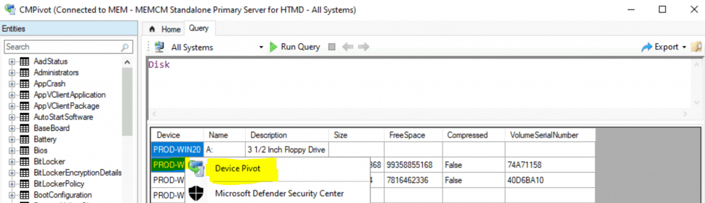 ConfigMgr CMPivot Improvements | SCCM 2006 Additional Features