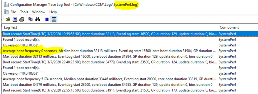 SCCM Log Files Updated List Client and Server