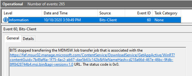 Easily track Windows 10 Intune App deployments from the Endpoint - Support Help #2 10 Easily track Windows 10 Intune App deployments from the Endpoint - Support Help #2 - Fig.9