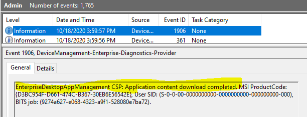 Easily track Windows 10 Intune App deployments from the Endpoint - Support Help #2 12 Easily track Windows 10 Intune App deployments from the Endpoint - Support Help #2 - Fig.11
