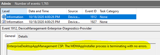 Windows 10 Intune App Deployment Support Help #2 - Tracking MSI app deployment using Windows Events