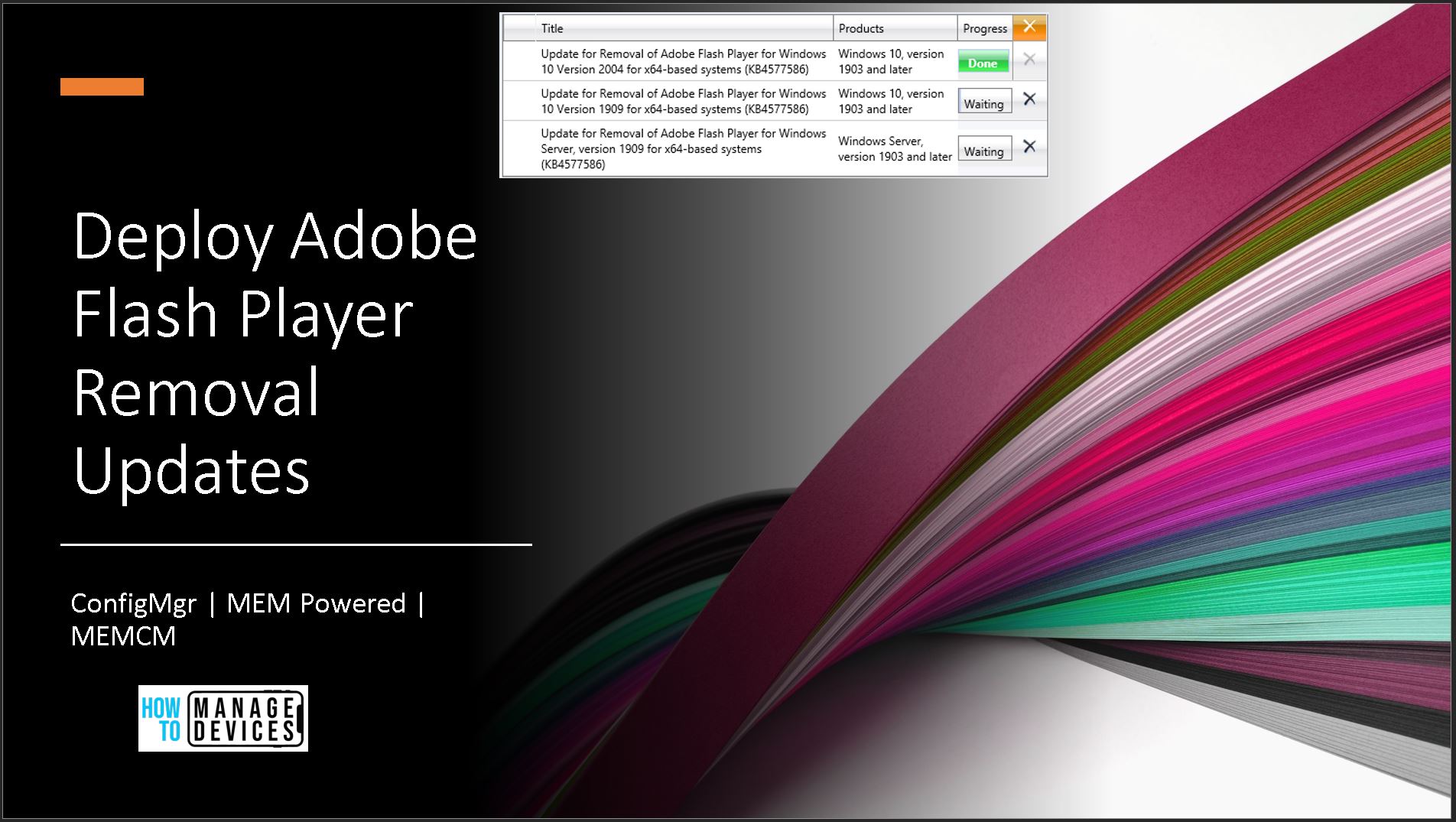 Manually Import Deploy Adobe Flash Player Removal Updates ...