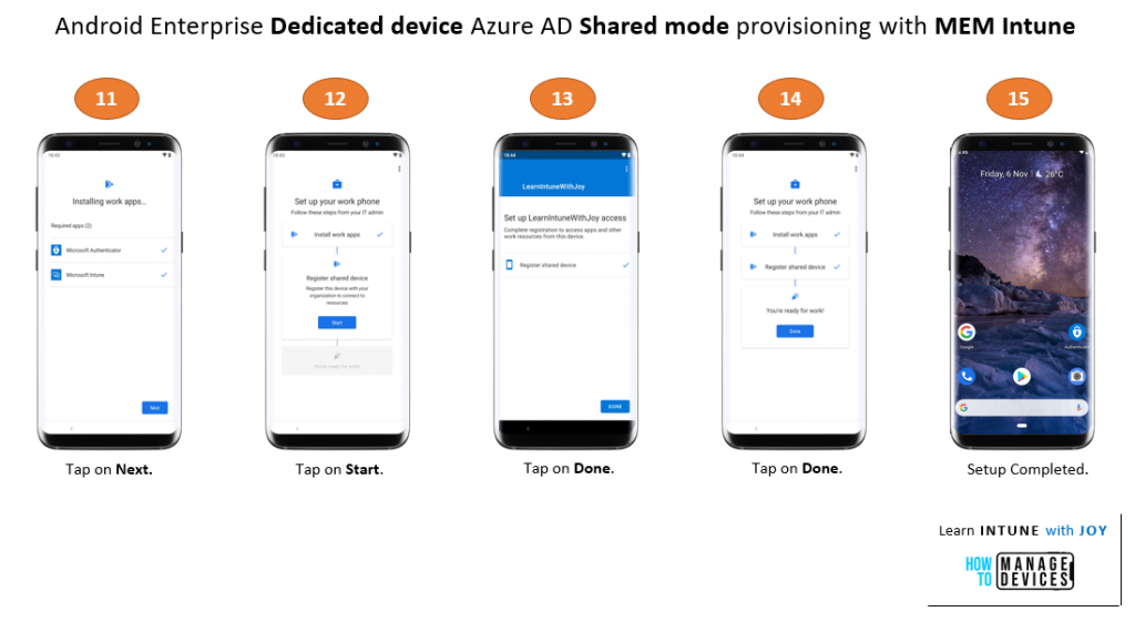 Android Enterprise Dedicated Devices in Azure AD Shared Device Mode - Learn Intune with Joy - Fig.11