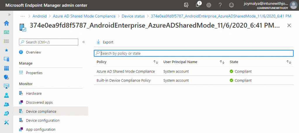 Android Enterprise Dedicated Devices in Azure AD Shared Device Mode - Learn Intune with Joy - Fig.22