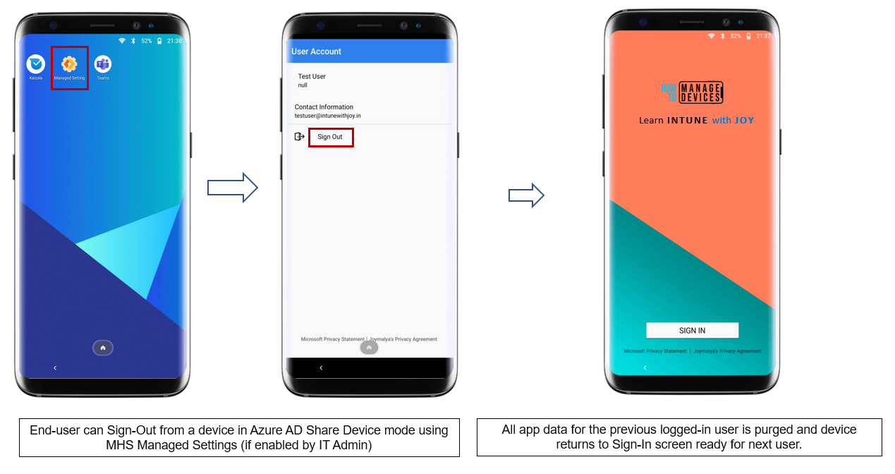 New Feature! Android Enterprise Dedicated Device In Azure AD Shared ...