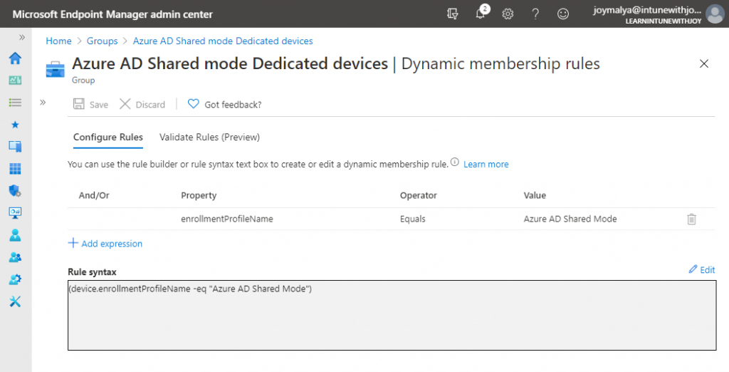 Android Enterprise Dedicated Devices in Azure AD Shared Device Mode - Learn Intune with Joy - Fig.5