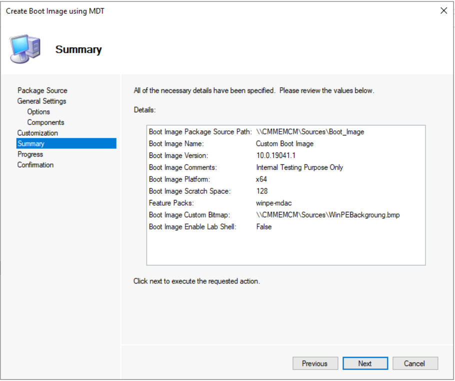 SCCM Create Custom Windows PE Boot Image Using MDT with ConfigMgr